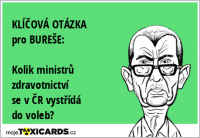 KLÍČOVÁ OTÁZKA pro BUREŠE: Kolik ministrů zdravotnictví se v ČR vystřídá do voleb?