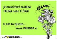 Je masožravá rostlina FAUNA nebo FLÓRA? U nás to zjistíte... www.PRIRODA.cz