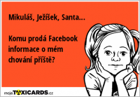 Mikuláš, Ježíšek, Santa... Komu prodá Facebook informace o mém chování příště?