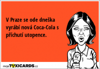 V Praze se ode dneška vyrábí nová Coca-Cola s příchutí utopence.