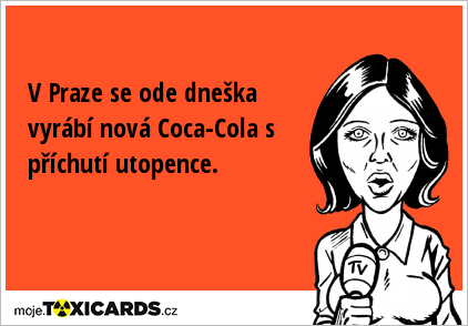 V Praze se ode dneška vyrábí nová Coca-Cola s příchutí utopence.